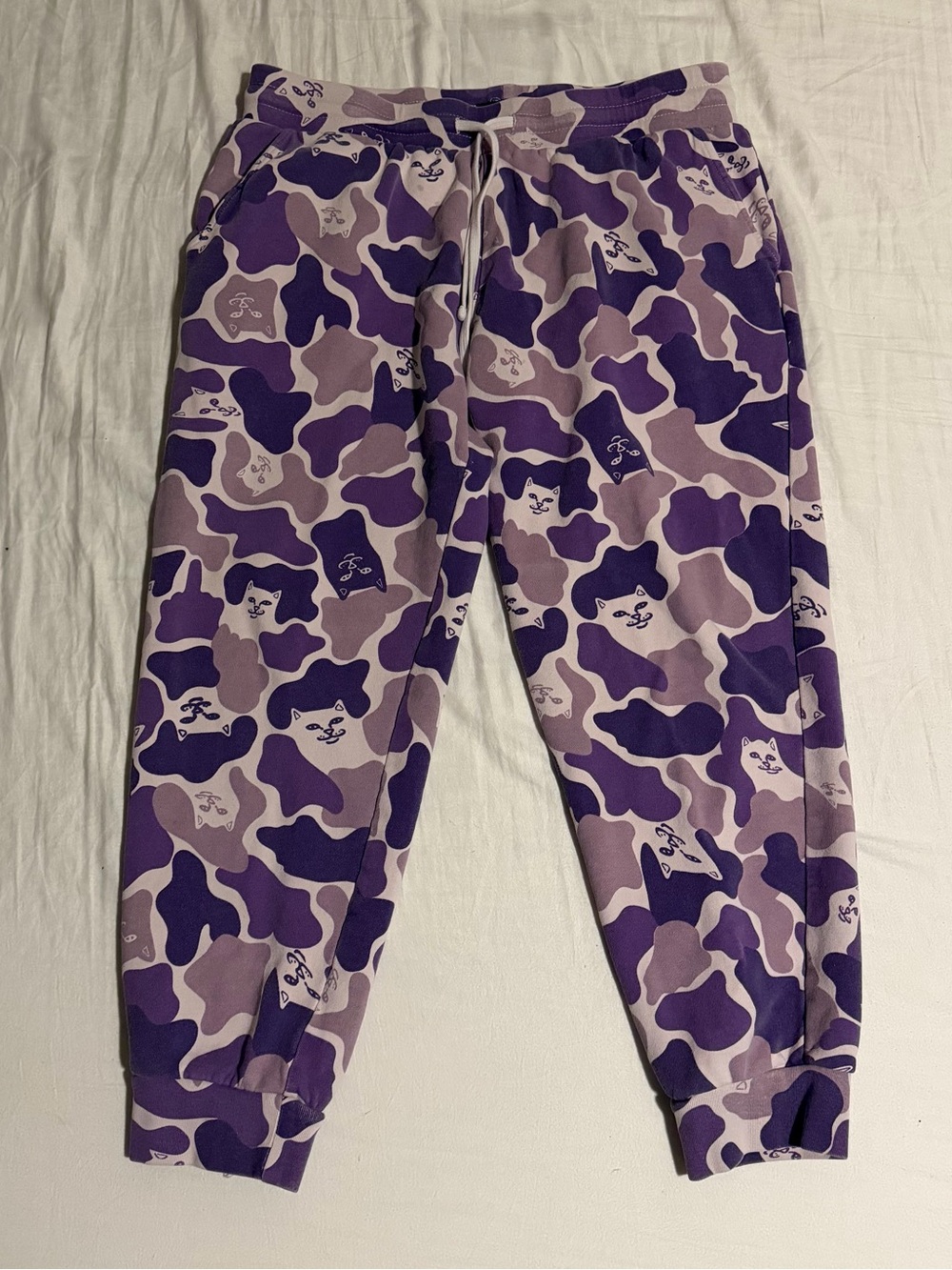 Ripndip Purple Camo Cat Joggers